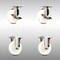 Service Caster 4 Inch 316SS Nylon Wheel Swivel Top Plate Caster Brake 2 Rigid SCC, 2PK SCC-SS31620S414-NYS-TLB-2-R-2 - alternate 1